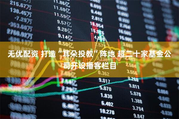 无优配资 打造“耳朵投教”阵地 超二十家基金公司开设播客栏目